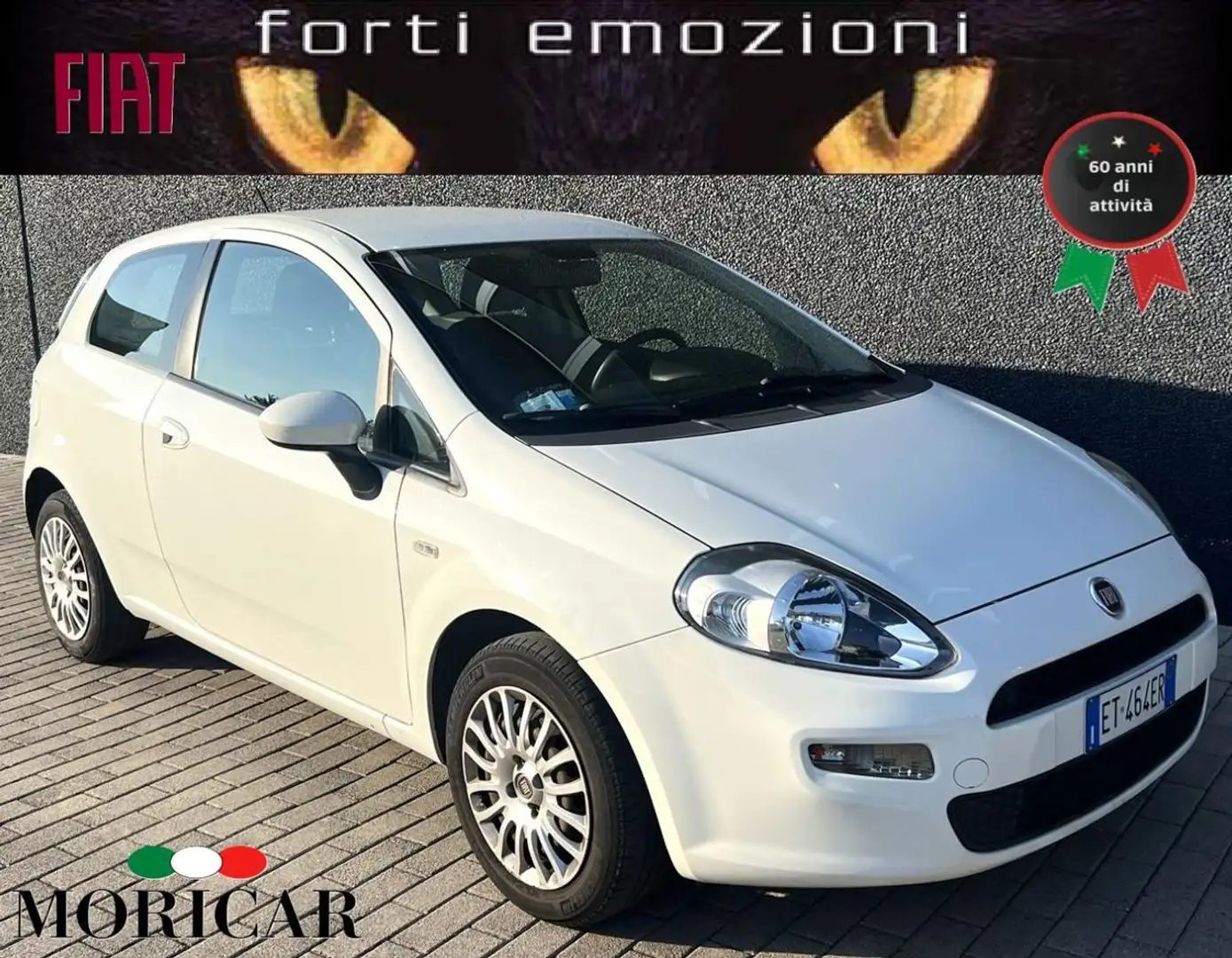 Fiat Punto 1.2 8V 3 porte Street Blanc - 2