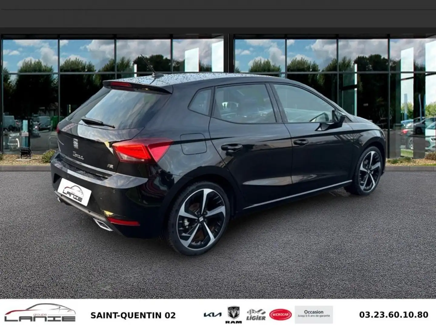 SEAT Ibiza 1.0 EcoTSI 115 ch S/S DSG7 FR Noir - 2