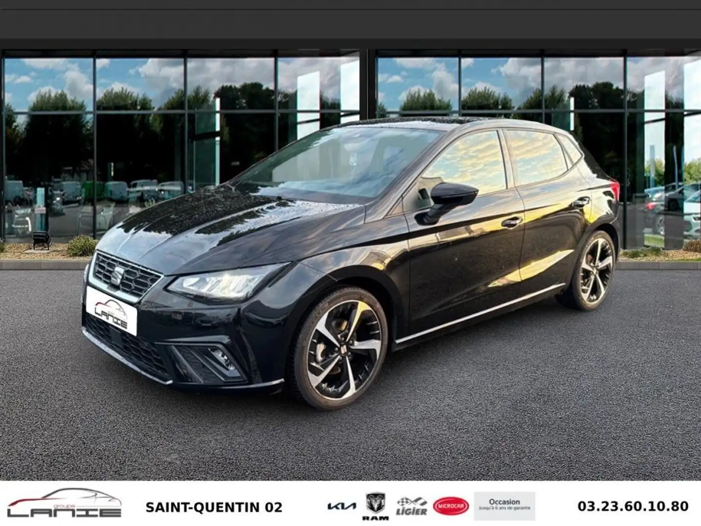 SEAT Ibiza 1.0 EcoTSI 115 ch S/S DSG7 FR Noir - 1
