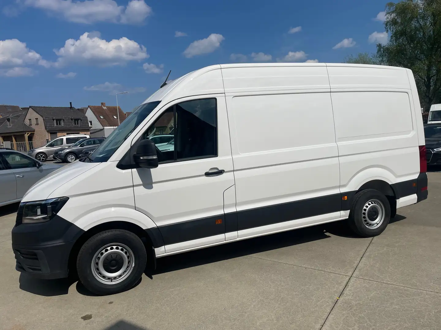 Volkswagen Crafter 2.0 CR TDi L3H3 *TREKHAAK +CARPLAY+NAVI+LEDER* Blanc - 1