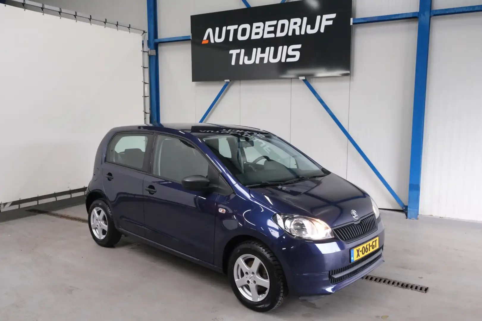 Skoda Citigo 1.0 Greentech Style - Airco, Navi. Bleu - 1
