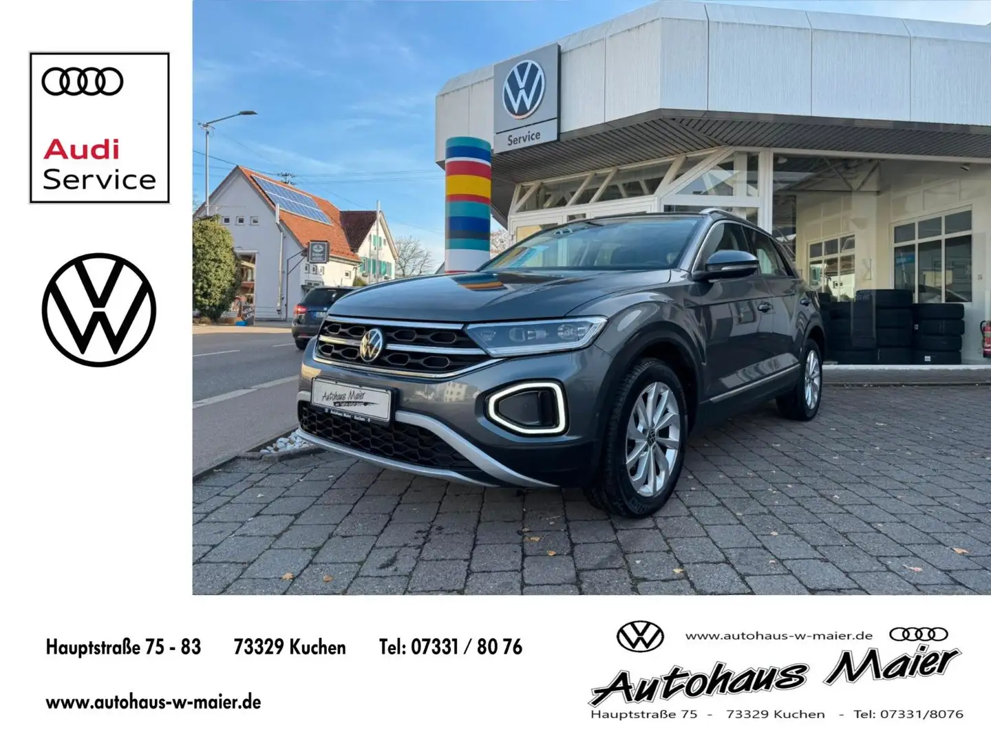 Volkswagen T-Roc 1.5 TSI DSG "Style" AHK/ACC/RFK Grau - 1