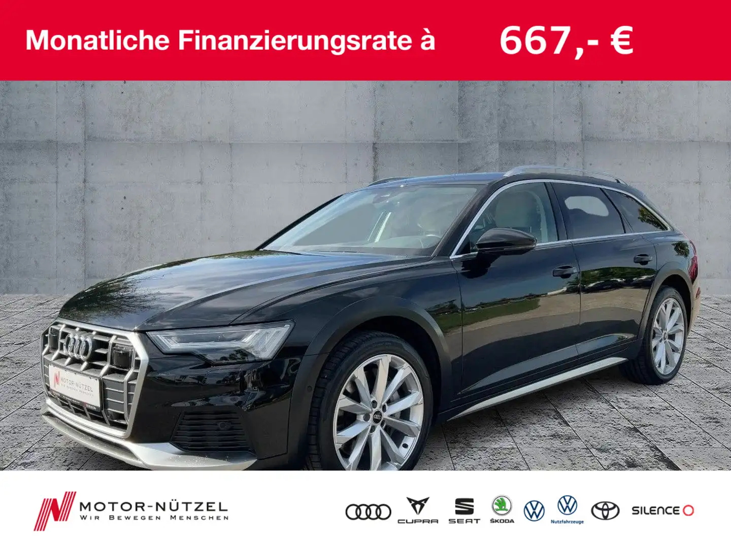 Audi A6 allroad A6 allroad 55 TDI QU MATRIX+NAV+ACC+AIR+AHK+RFK Schwarz - 1