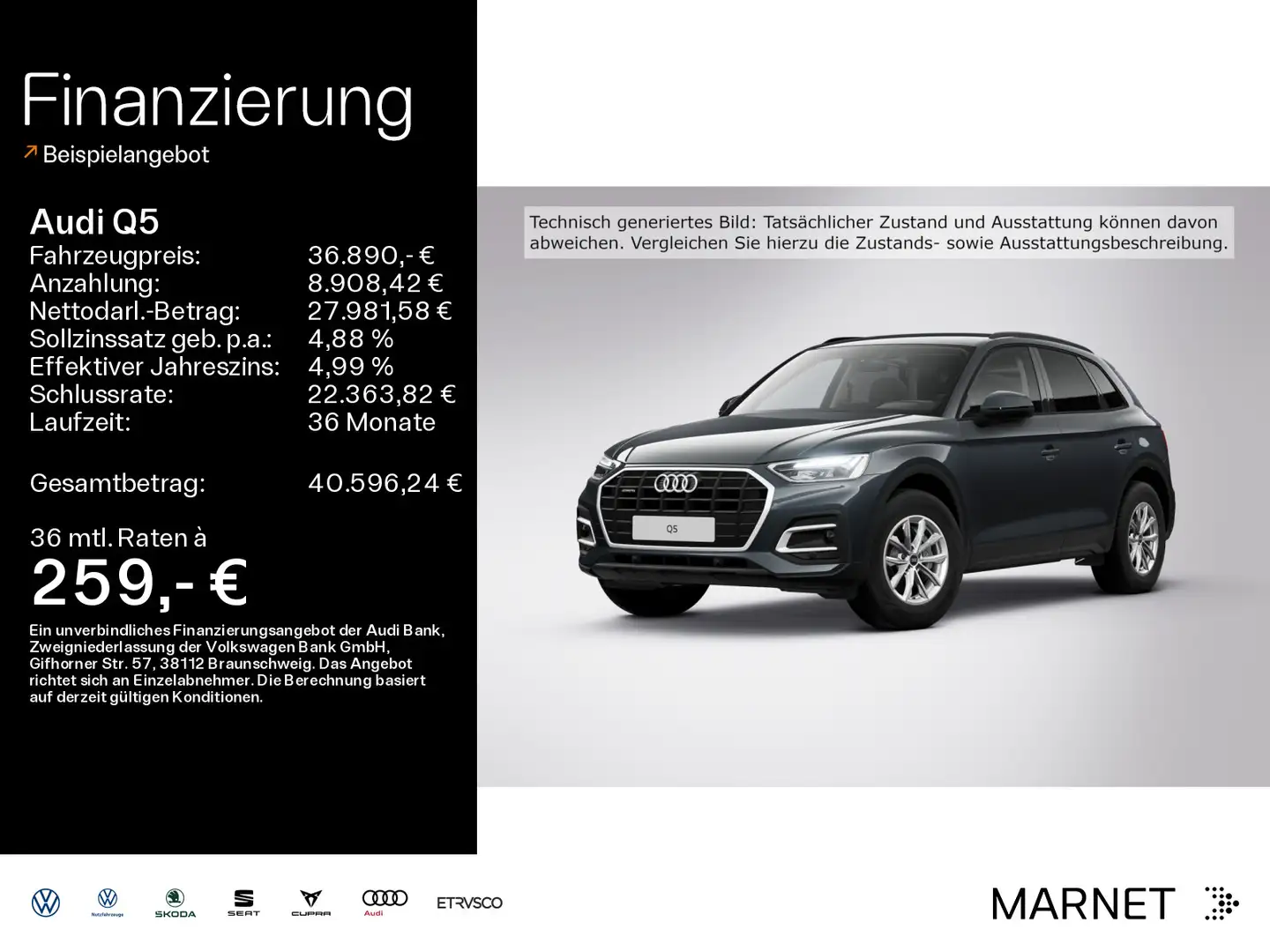 Audi Q5 SUV 40 TDI quattro*AHK*Einparkhilfe*Navi*Sitz Zwart - 1