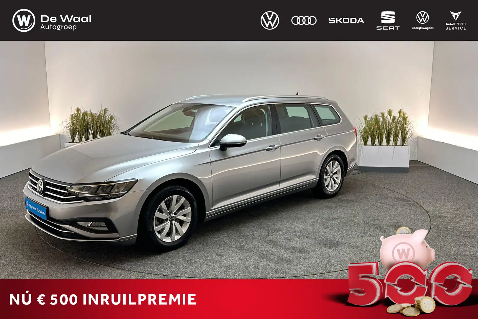 Volkswagen Passat Variant 1.5 TSI 150pk DSG Business | Adaptive Cruise Contr Zilver - 1