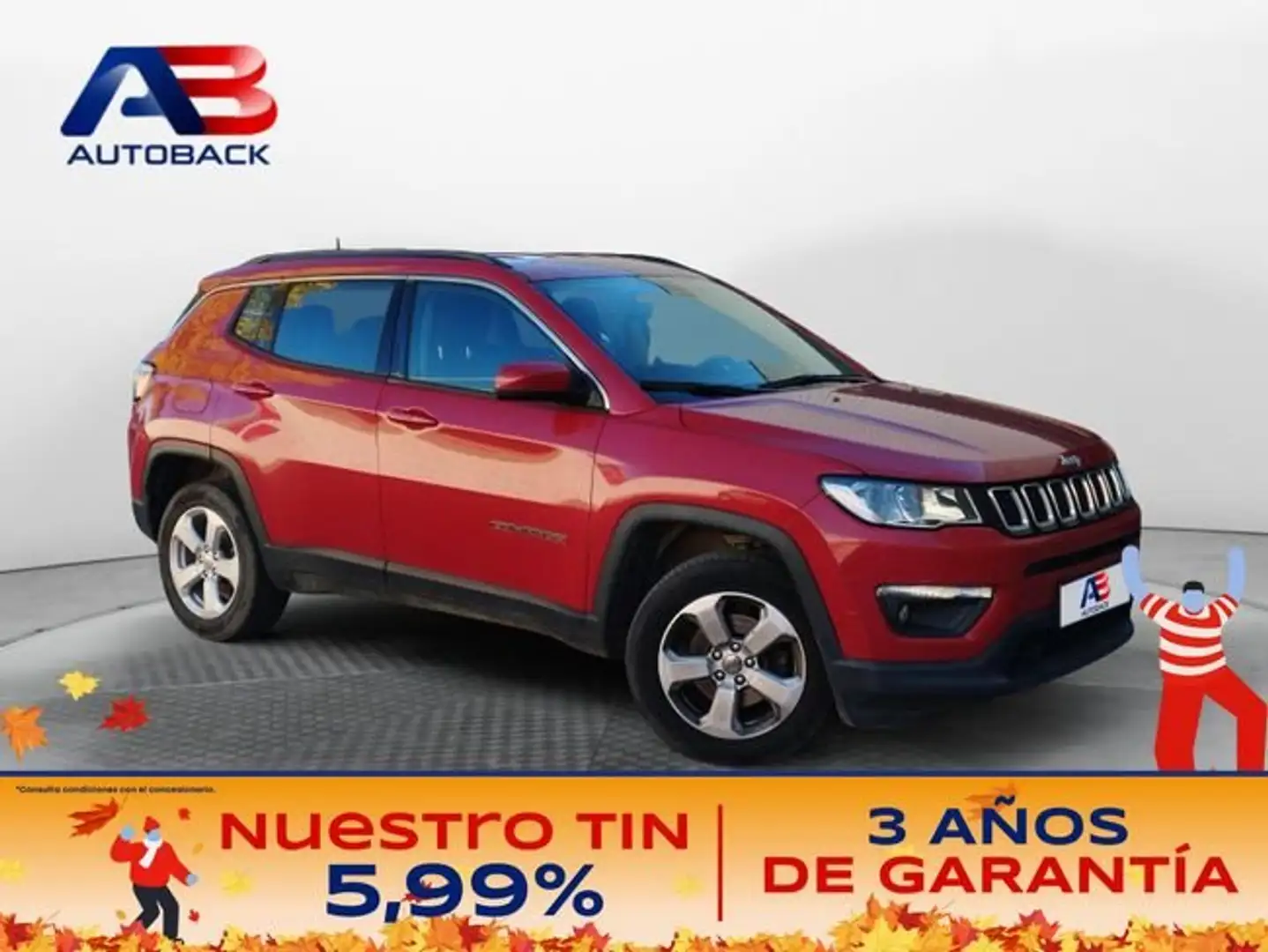 Jeep Compass 2.0 Mjet 103kW Longitude 4x4 Rojo - 1