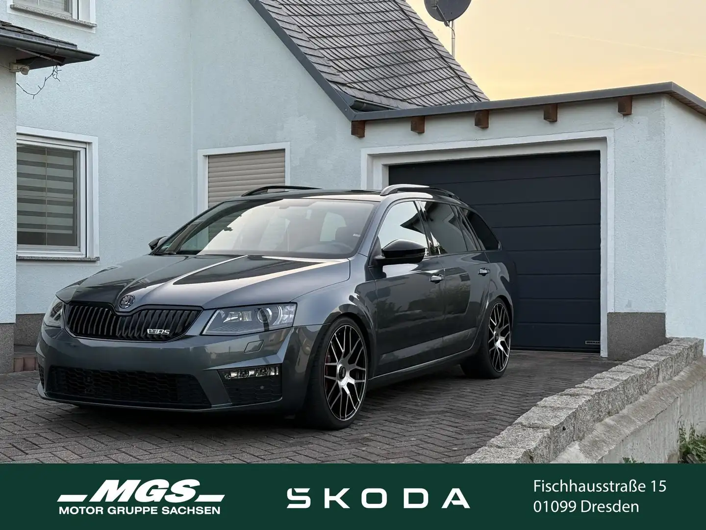 Skoda Octavia RS #DSG #APR #KW #3" HJS-DP #Klappe Gris - 1