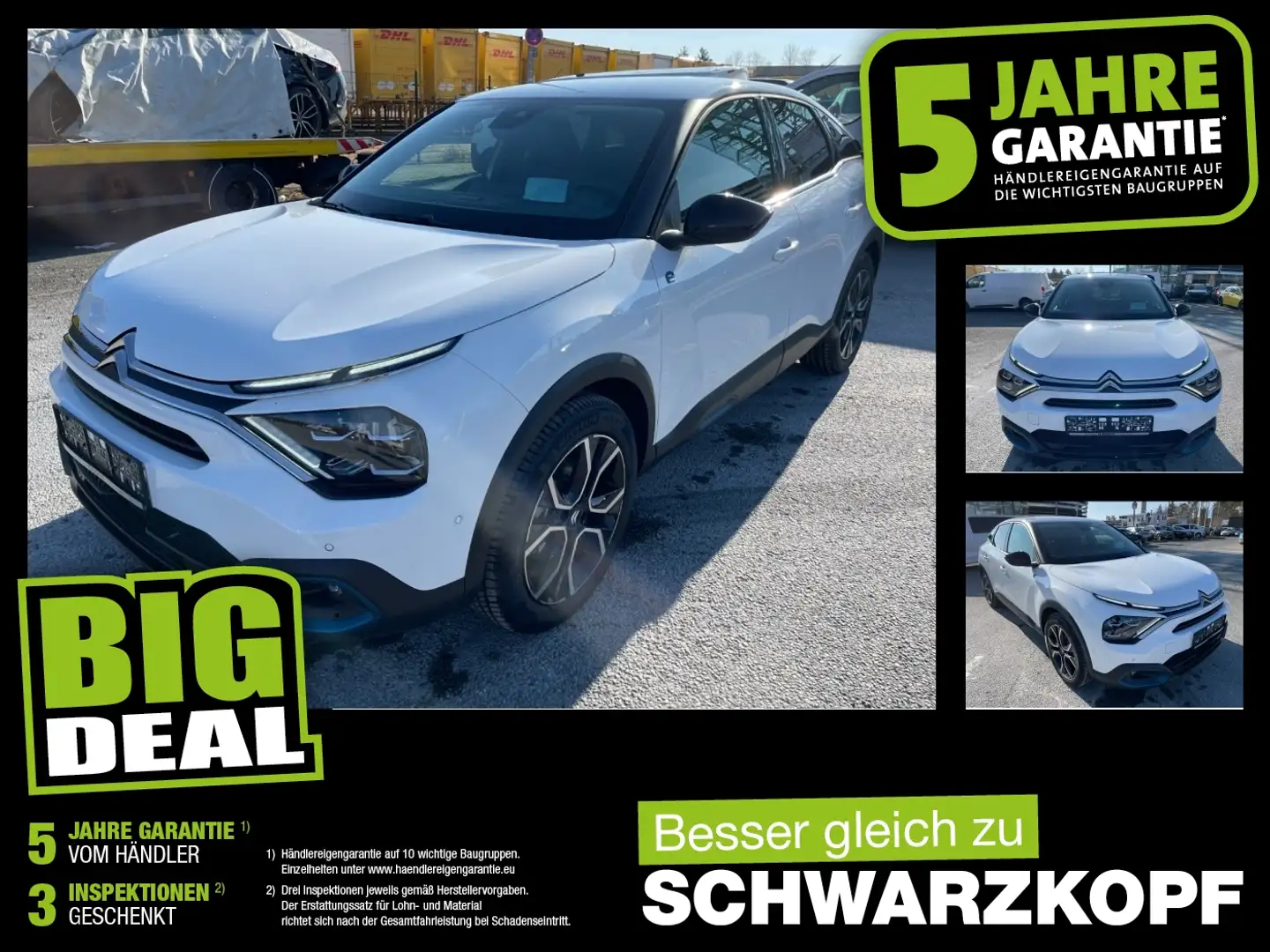 Citroen C4 Elektromotor e- ë- Shine FLA HUD KeyLess 360 Weiß - 1