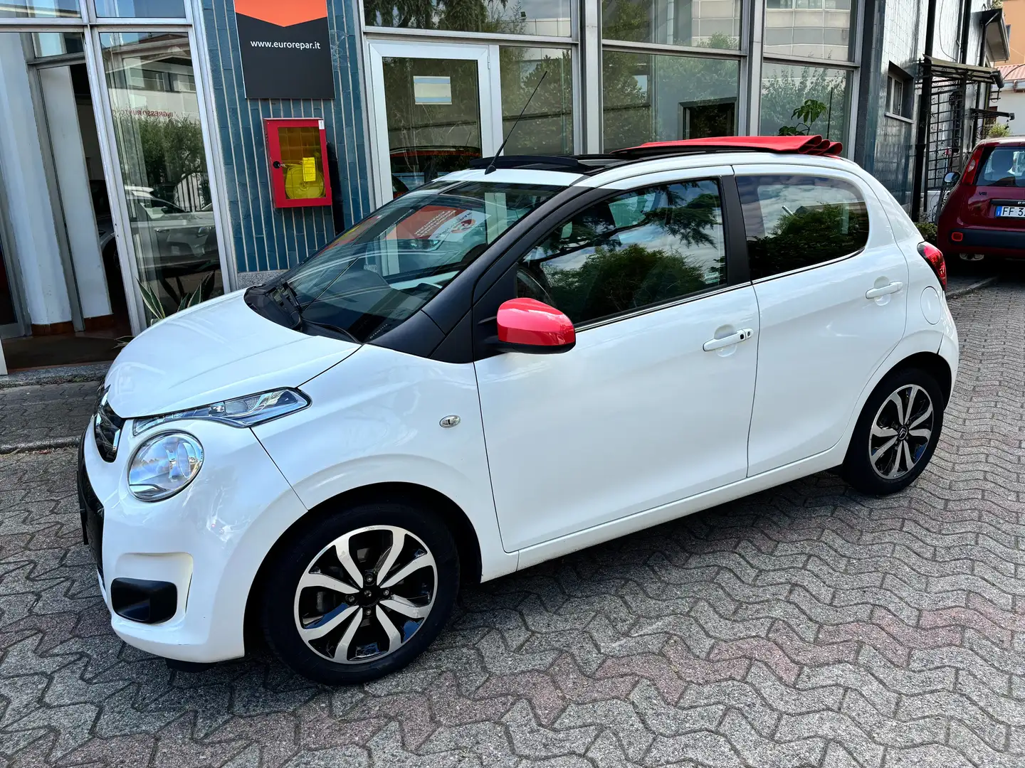 Citroen C1 1.0 VTI  SHINE ETG CABRIO OK NEOPATENTATI Bianco - 1