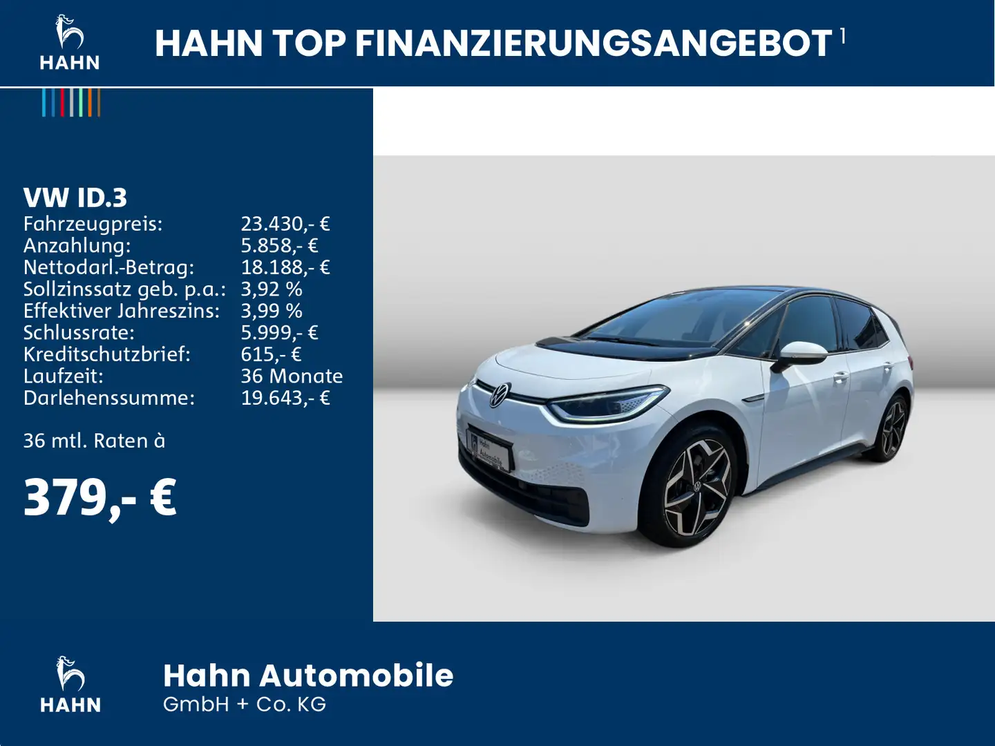 Volkswagen ID.3 Pro Performance Family Wärmepumpe Matrix Weiß - 2