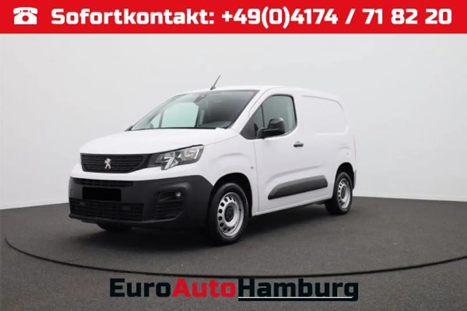 Peugeot Partner 1.5 BlueHDI 102PS 2-Sitzer AHK Klima Radio Apple C Weiß - 1