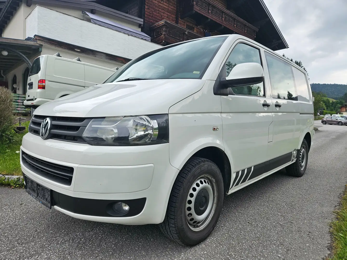 Volkswagen T5 Transporter 2.0 TDI Facelift 4Motion 1. Besitz AHK Serviceheft Blanc - 2