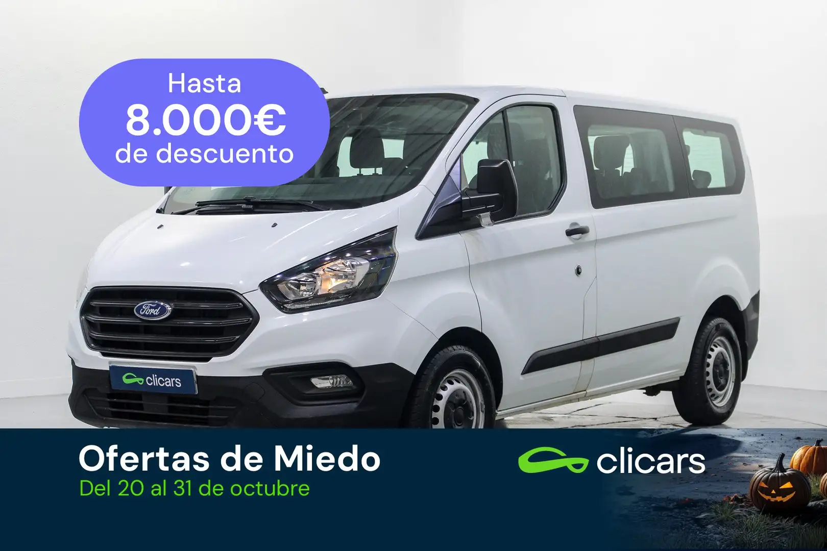 Ford Transit Custom FT 320 L1 Kombi Ambiente EcoBlue Hy Blanc - 1