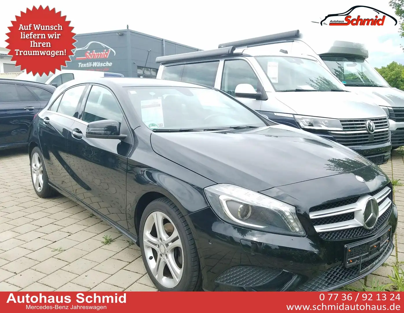 Mercedes-Benz A 200 Urban, Navi, SHZ, PTS, Bi-Xenon, 8 fach Bereifu... Zwart - 1