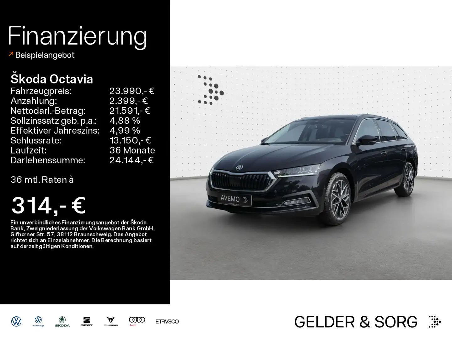 Skoda Octavia Combi 2.0TDI*Style*LED*Navi*HUD*Pano*RFK Schwarz - 1