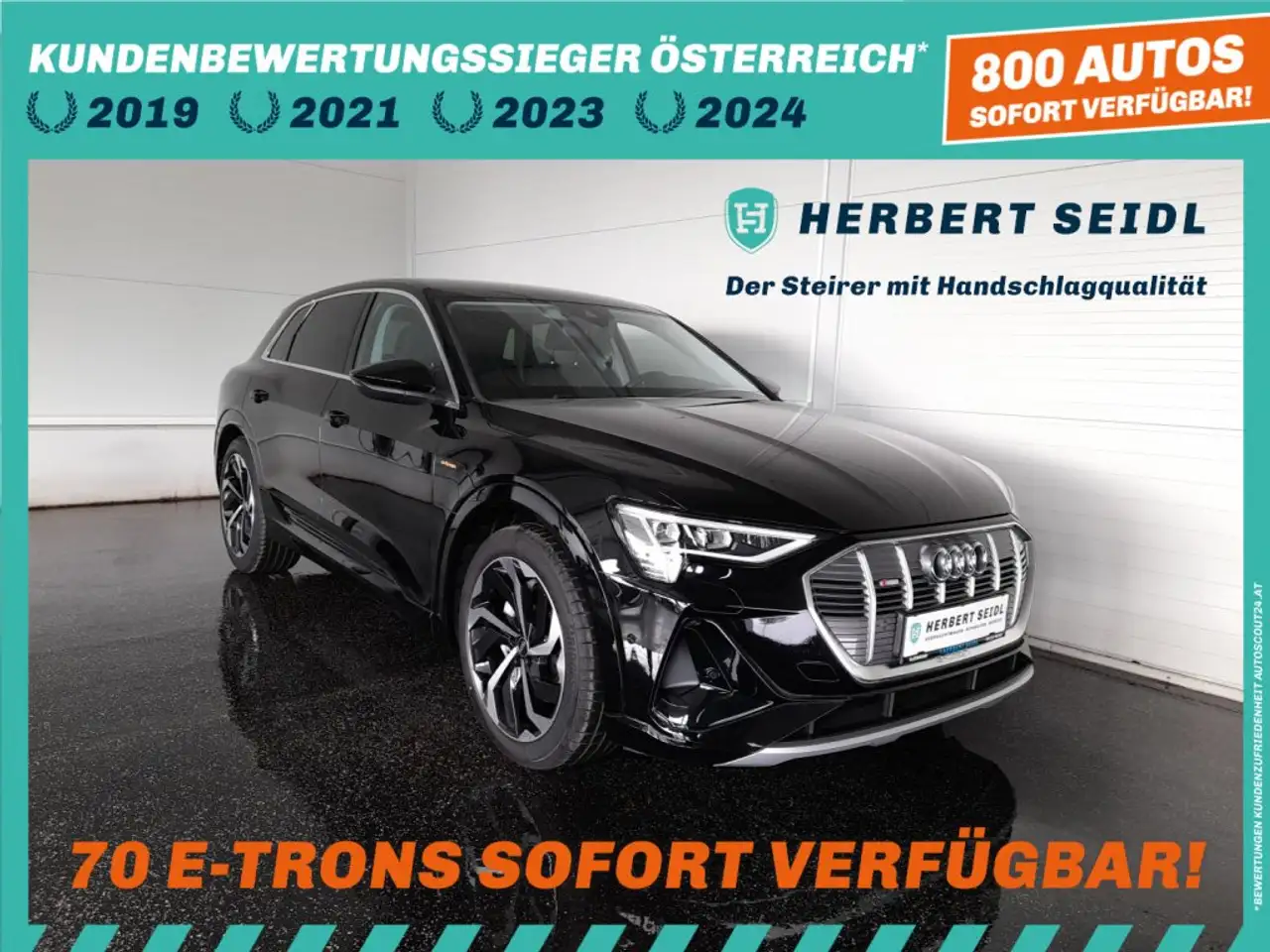 Audi e-tron 55 quattro S-LINE *NP: € 93.488,-- / 21 ZOLL AUDI SPORT / AHV & KAMERA / TEILLEDER / SPORTLENKRAD*