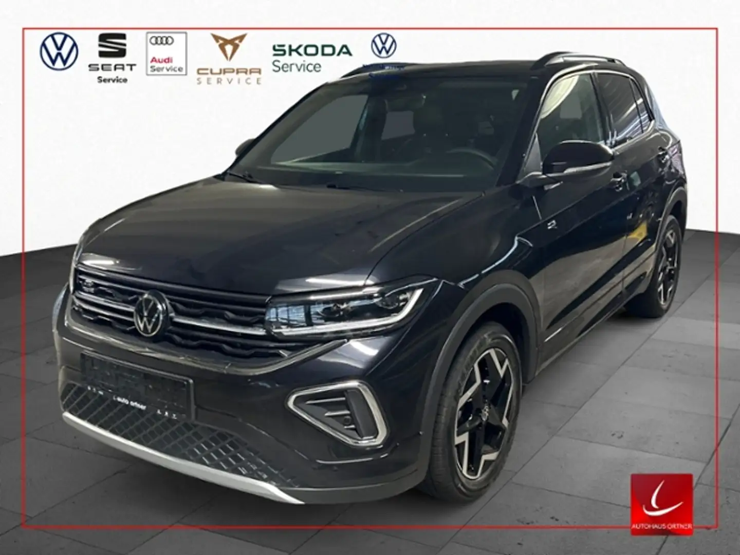 Volkswagen T-Cross 1,0 TSI R-LINE NAVI KAMERA DCP AHK LED-MATRIX PDC Zwart - 1