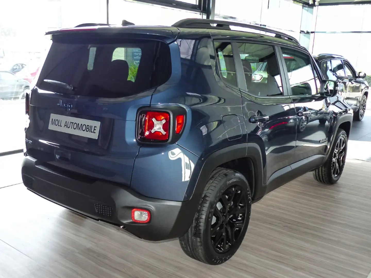 Jeep Renegade PHEV-LIMITED-BLACK PACK -18 ZOLL-NAVI-SOUND-WINTER Blauw - 2