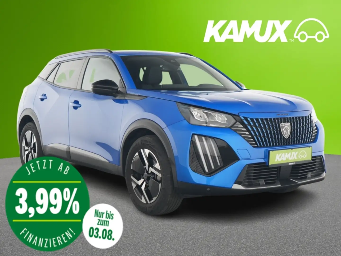 Peugeot 2008 1.2PureTech Aut.Allure+LED+NAVI+PDC+SHZ Blau - 1