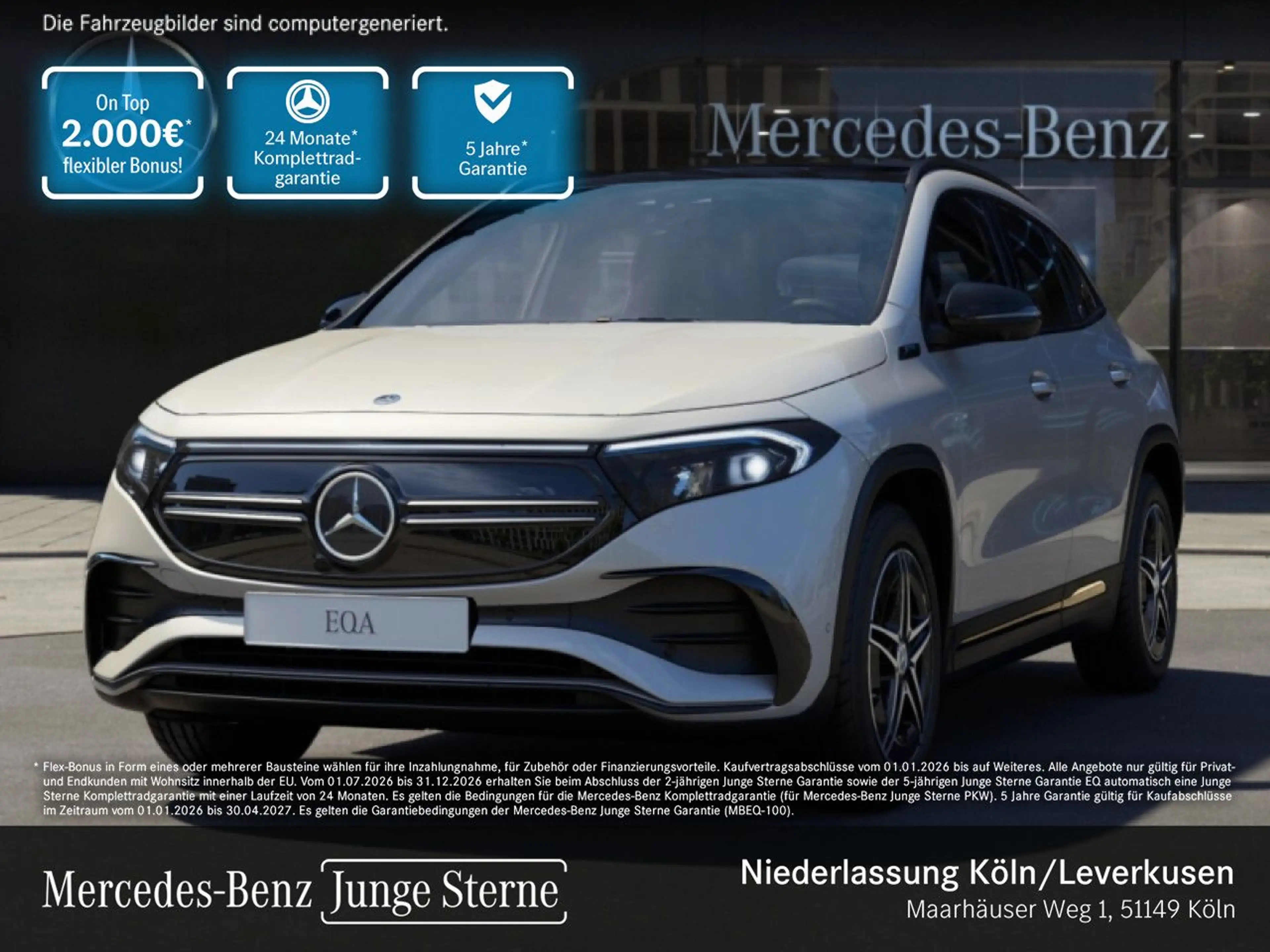 Mercedes-Benz EQA 250 AMG+NIGHT+PLUS-PAKET+AHK+PANO+360+KEYLESS