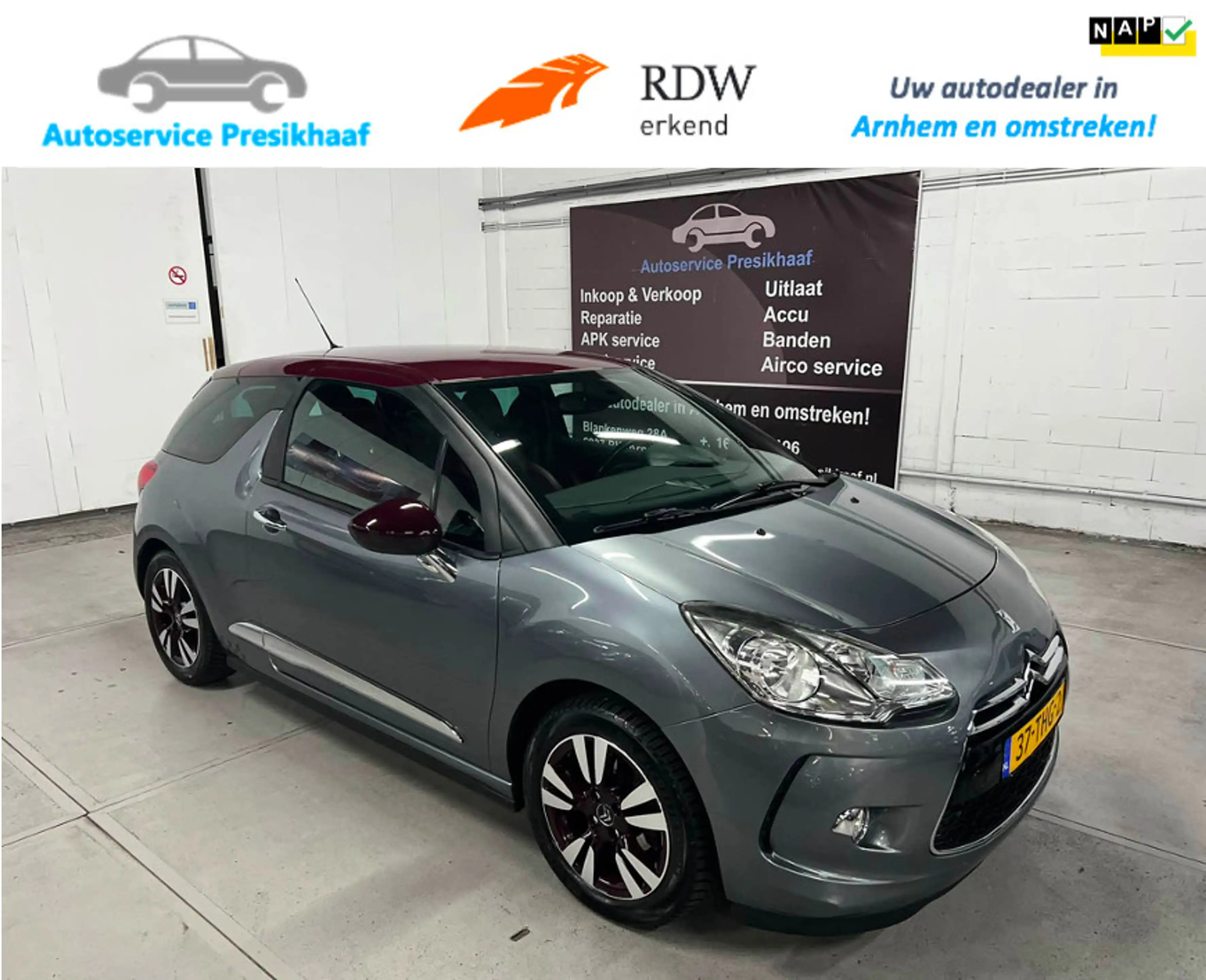 Citroen DS3 1.6 VTi So Chic Automaat LEDER / NAP / NAVIGATIE