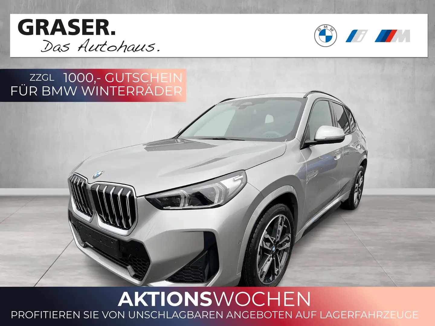 BMW X1 sDrive18d +++UPE: *59.650,01€,--+++ Silber - 1