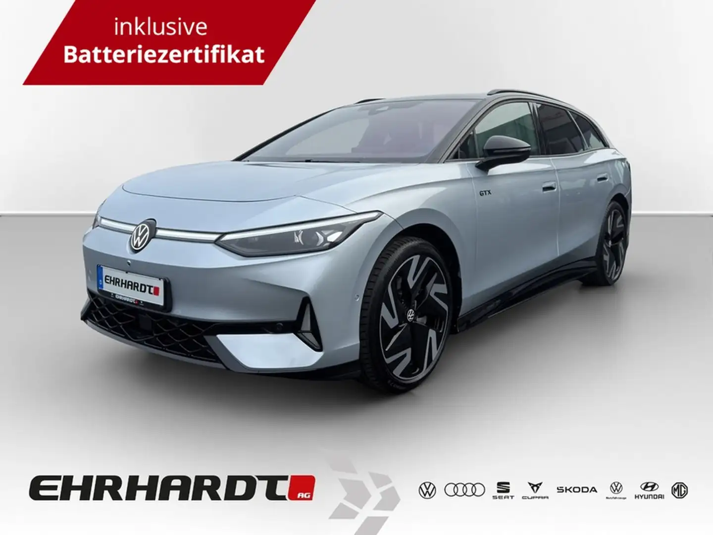 Volkswagen ID.7 Tourer 4Motion 86 kWh GTX DCC AHK*WÄRMEPU*HEADU... Argent - 1