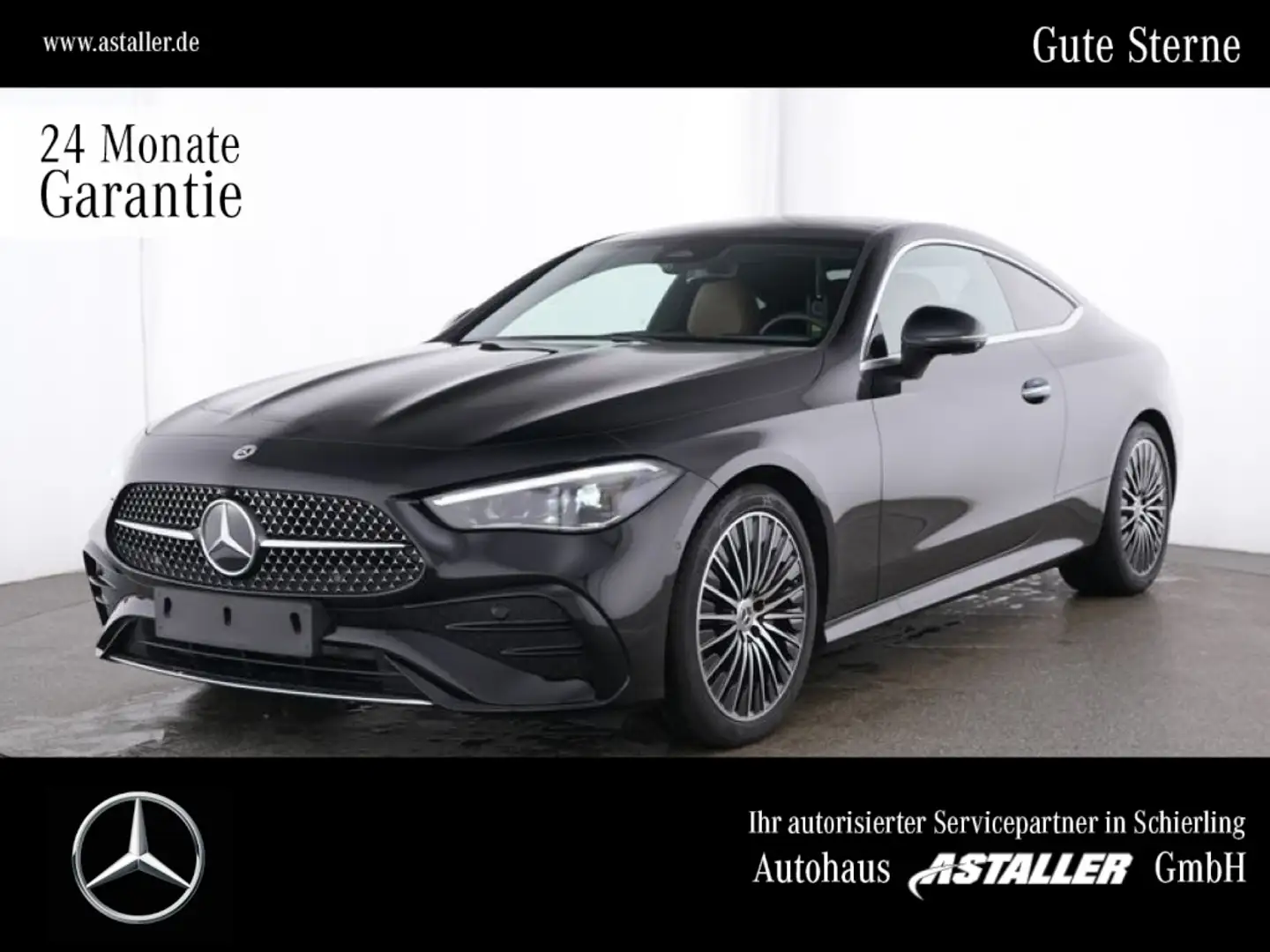 Mercedes-Benz CLE 200 Coupé AMG Line 2x LED+MBUX+Pano+WiPa+360 Czarny - 1