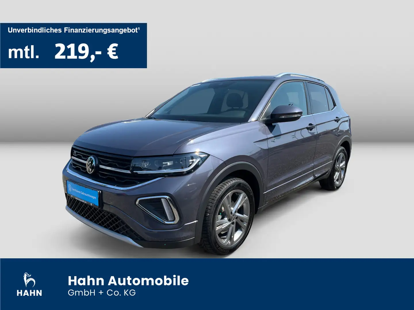Volkswagen T-Cross 1.5TSI DSG R-Line AHK Cam IQ.Light Navi Grau - 1