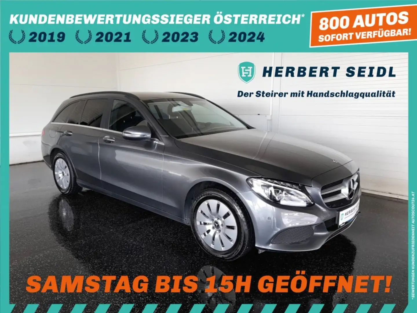 Mercedes-Benz C 220 d T *LED HIGH PERFORMANCE / NAVI / TEMPOMAT / PDC VO & HI / SHZG* Grau - 1