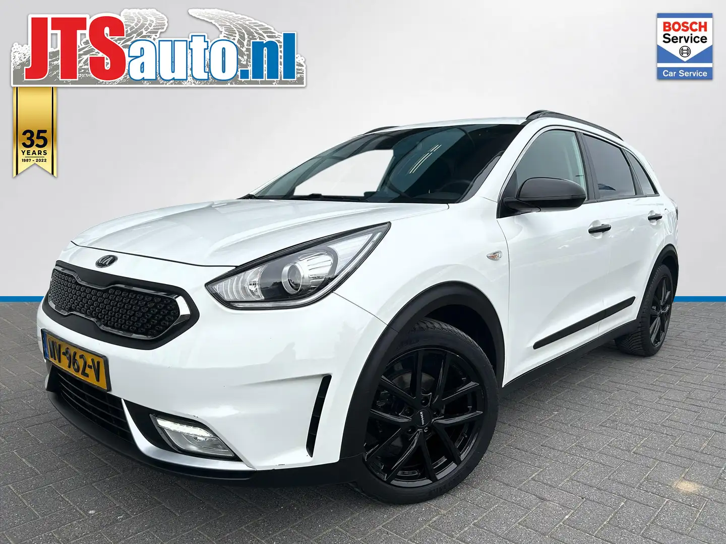 Kia Niro 1.6 GDi Hybrid 141pk DCT6, Trekhaak, Cruise, Clima Weiß - 1