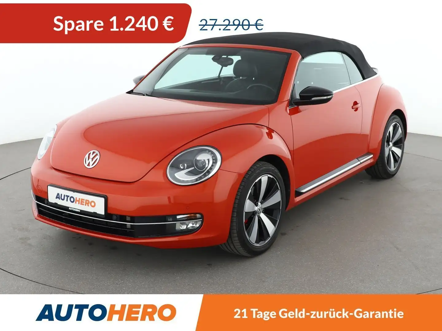 Volkswagen Beetle 2.0 TSI Exclusive Sport BMT *PDC*CAM*TEMPO*ALU* Orange - 1