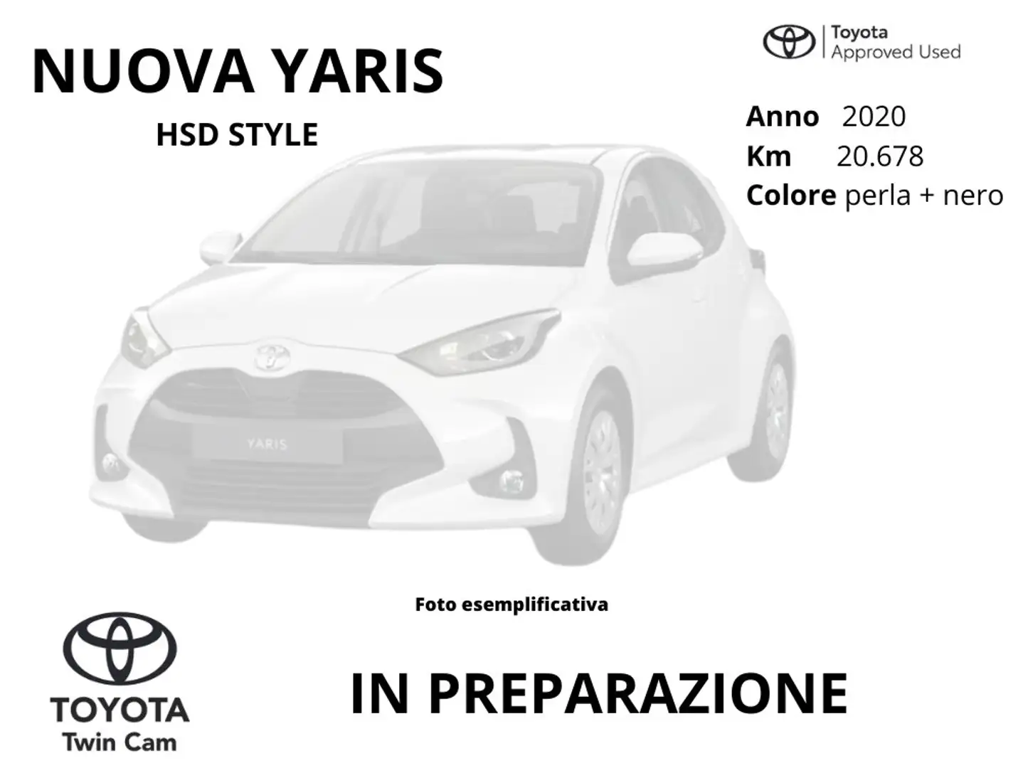 Toyota Yaris Yaris 1.5h Style Weiß - 1