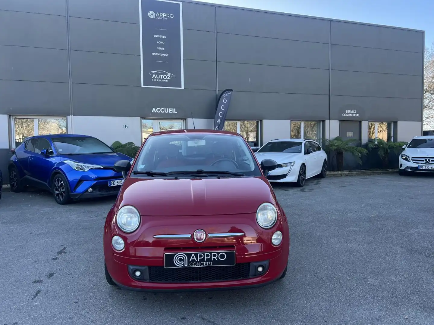 Fiat 500 Fiat 500 1.4i 16V - 100  Sport Rouge - 2