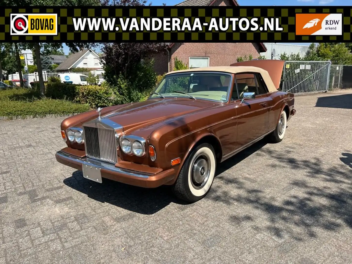 Rolls-Royce Corniche 6.8 Convertible Cabriolet 2-Deurs Oldtimer! Коричневий - 2