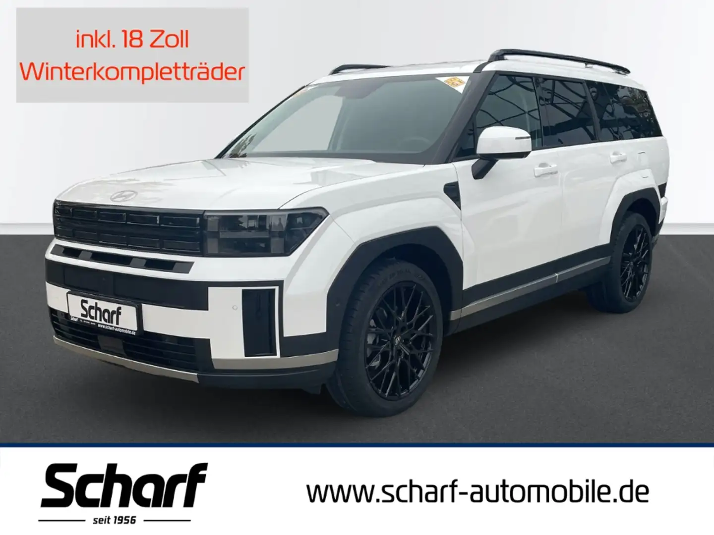 Hyundai SANTA FE HEV 5-Sitzer 4WD Intro Pano + Winterräder Weiß - 1