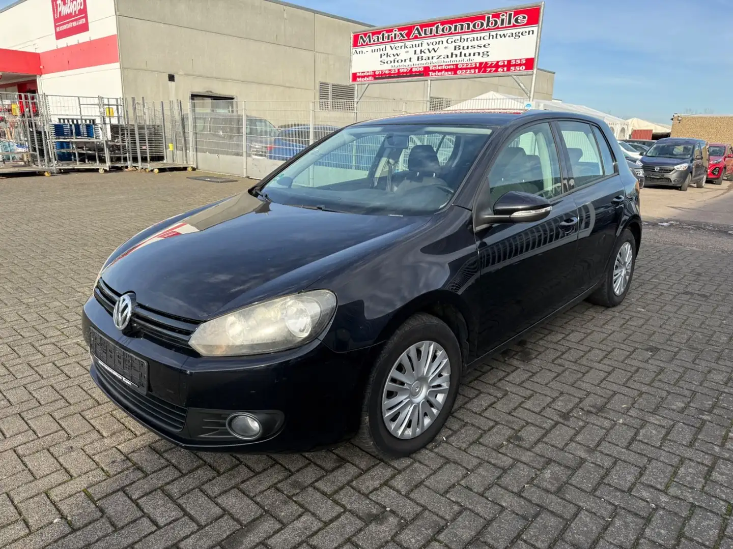 Volkswagen Golf VI Trendline,Klima,Euro5 Schwarz - 1