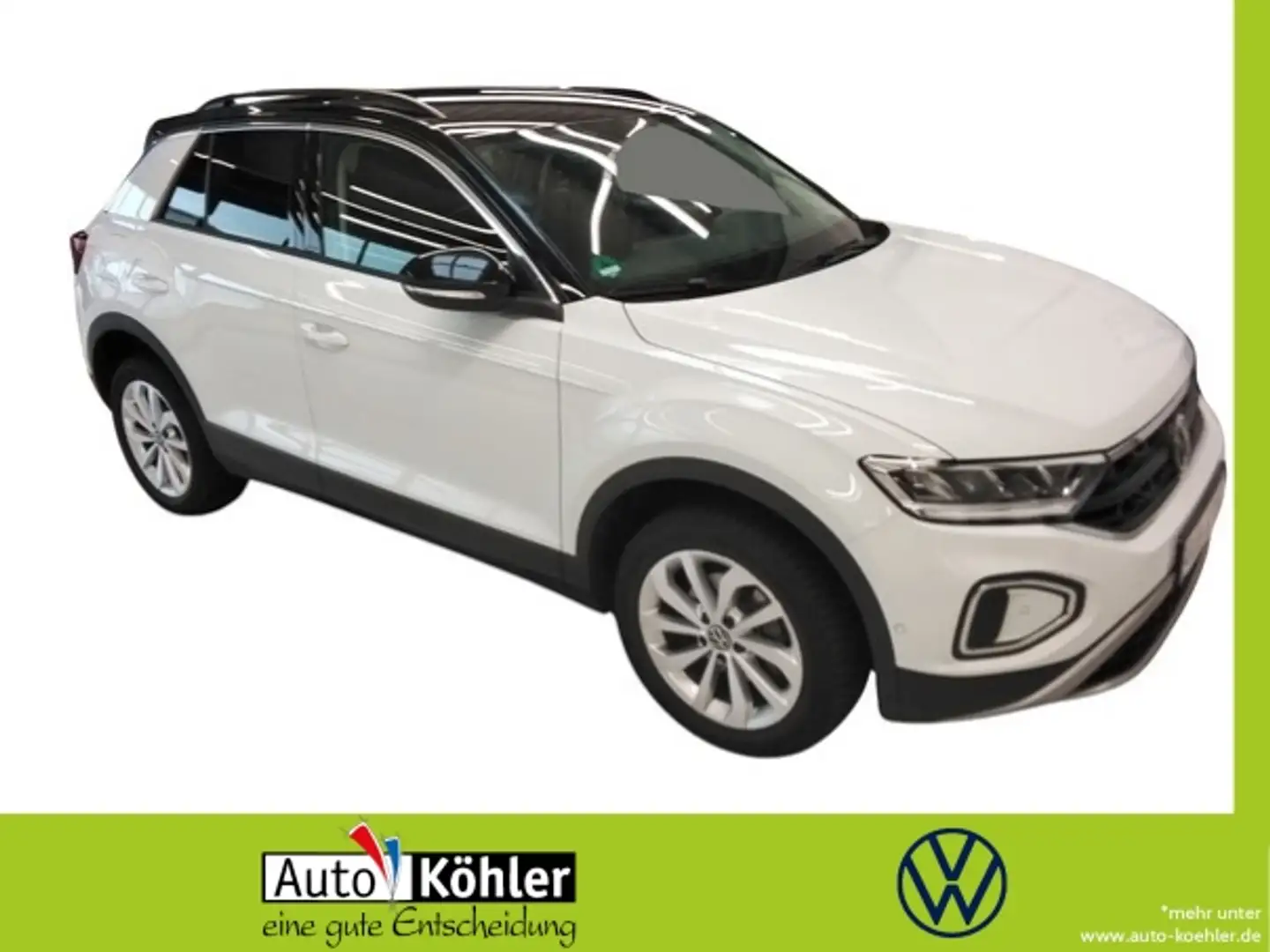 Volkswagen T-Roc Life TSI CarPlay/StHz/Virt/LED/Navi/PDC Weiß - 1