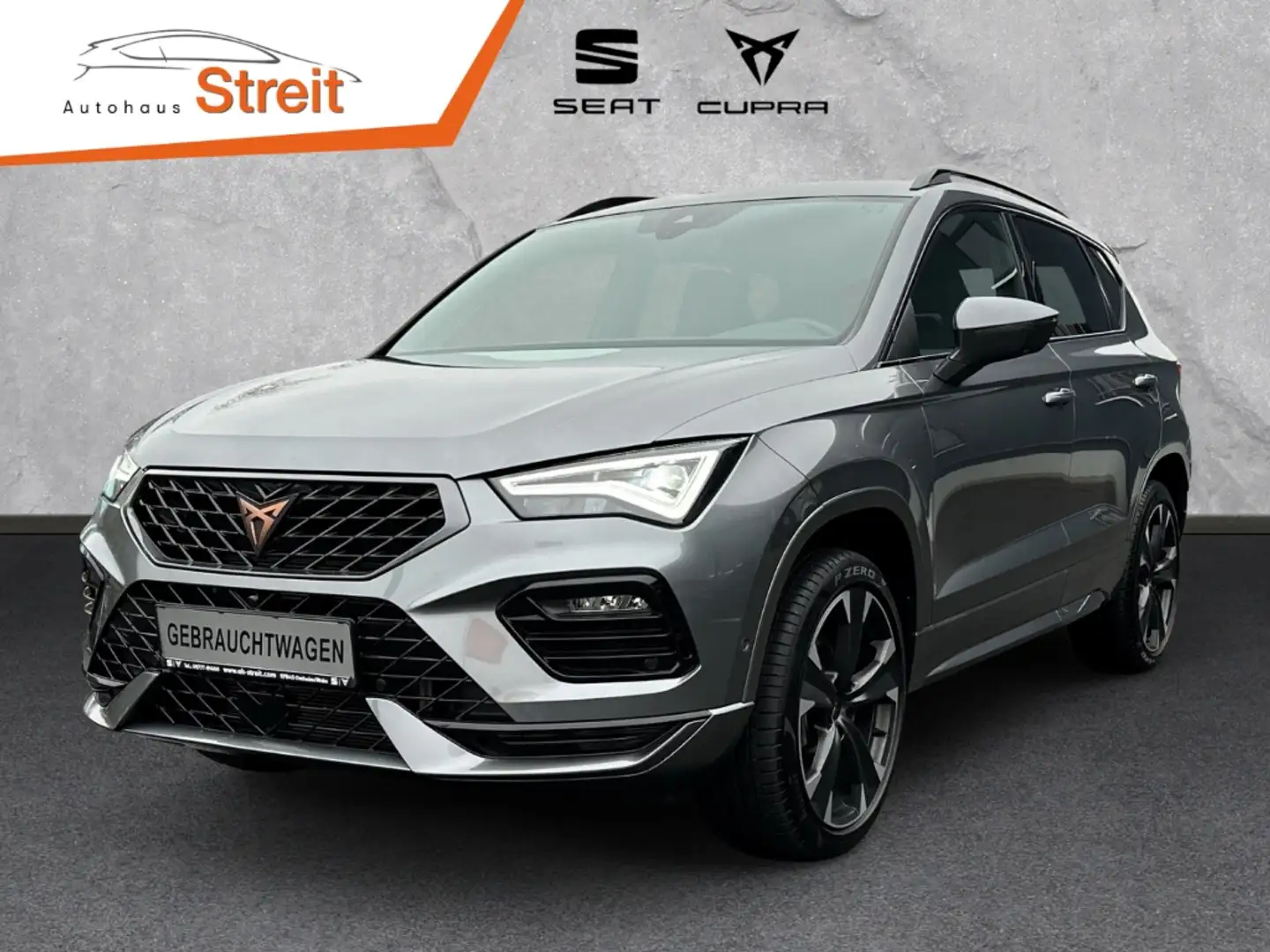 CUPRA Ateca 2,0 TSI 4Drive 7-Gang DSG AHK-klappbar Navi Digita Grau - 1