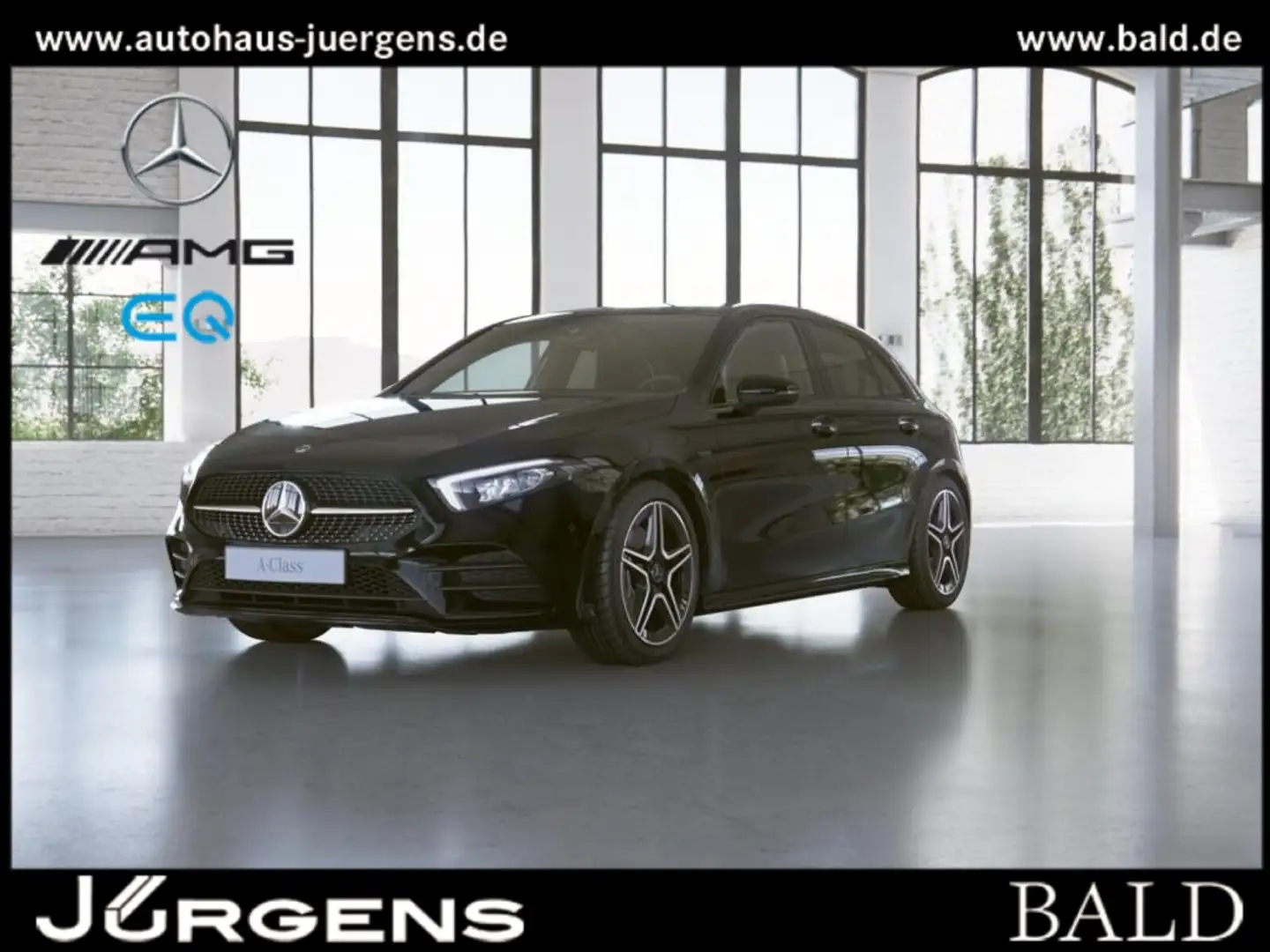 Mercedes-Benz A 250 e Kompaktlimousine +AMG+MBUX+LED+Wide+Cam Schwarz - 2