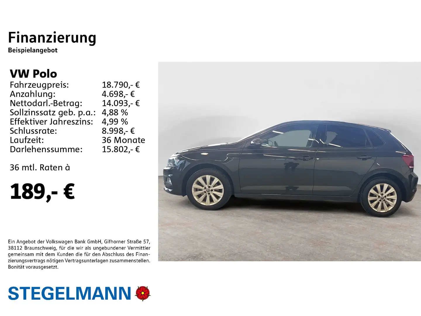 Volkswagen Polo VI 1.5 TSI DSG Highline Gris - 2