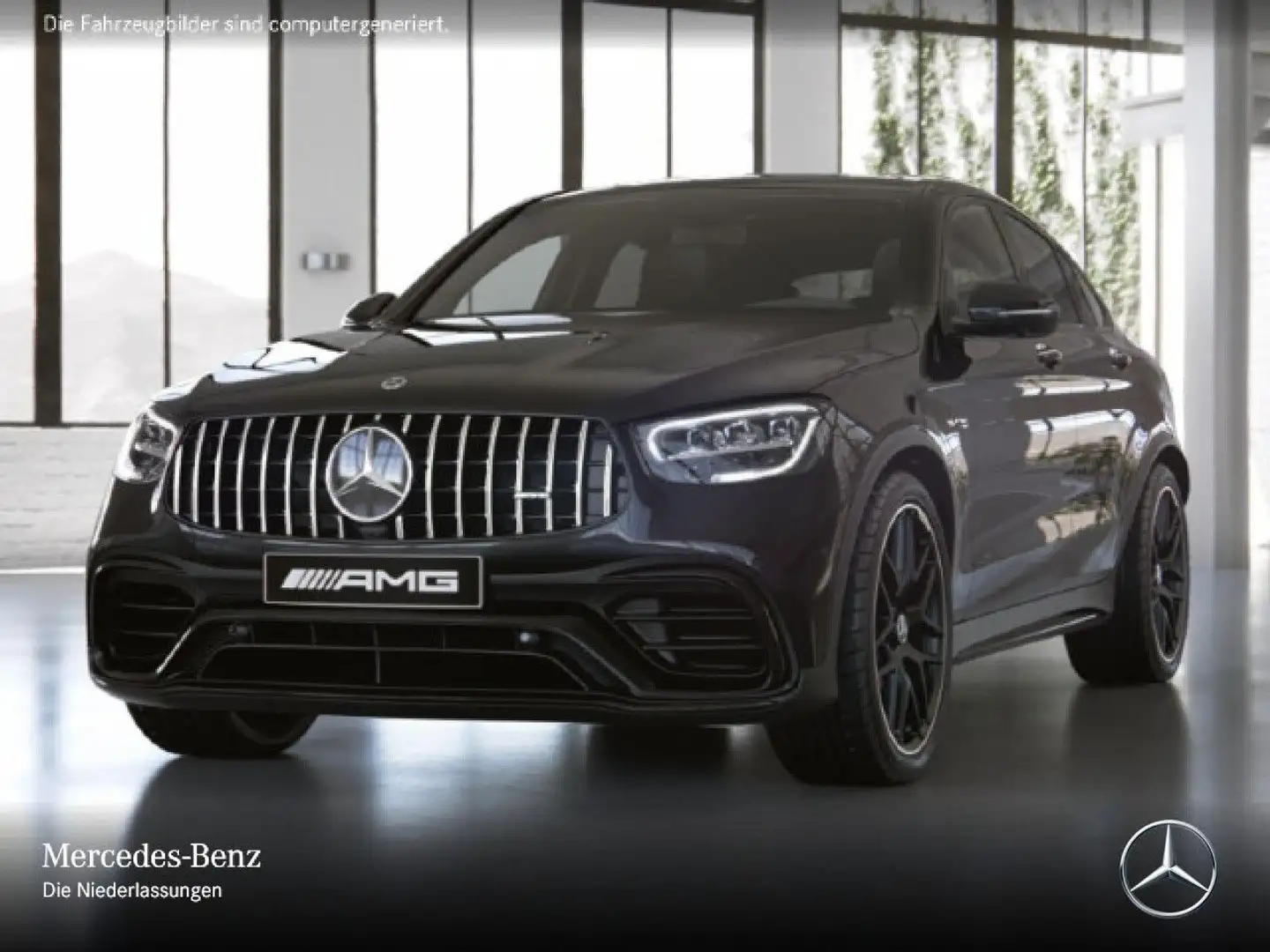 Mercedes-Benz GLC 63 AMG GLC 63 S Coupé 4M NIGHT+DRIVERS+360+AHK+LED+SPUR Schwarz - 2