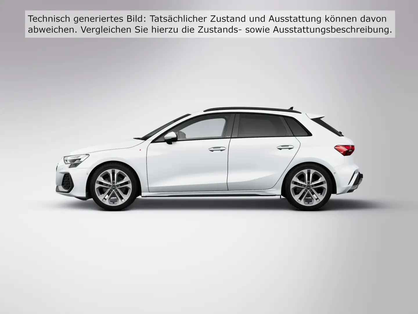 Audi A3 30 TFSI S-LINE*AHK*KAMERA*HUD*LEDER Weiß - 2