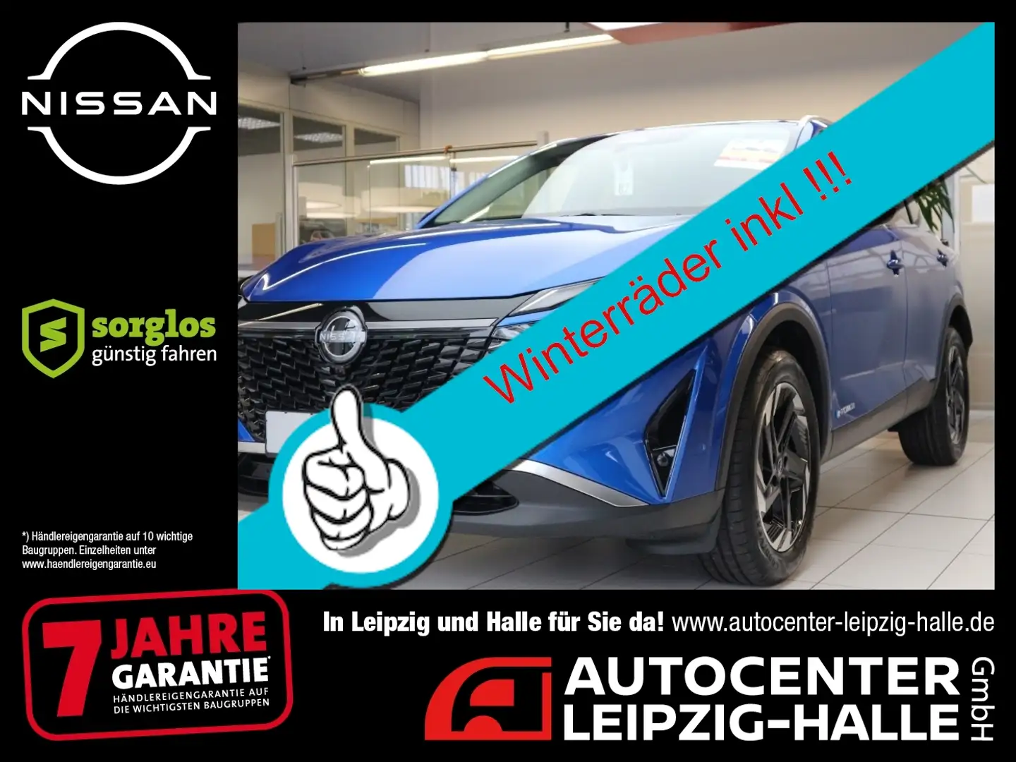 Nissan Qashqai N-CONNECTA 1.5 VC-T e-POWER Winterräder Bleu - 1