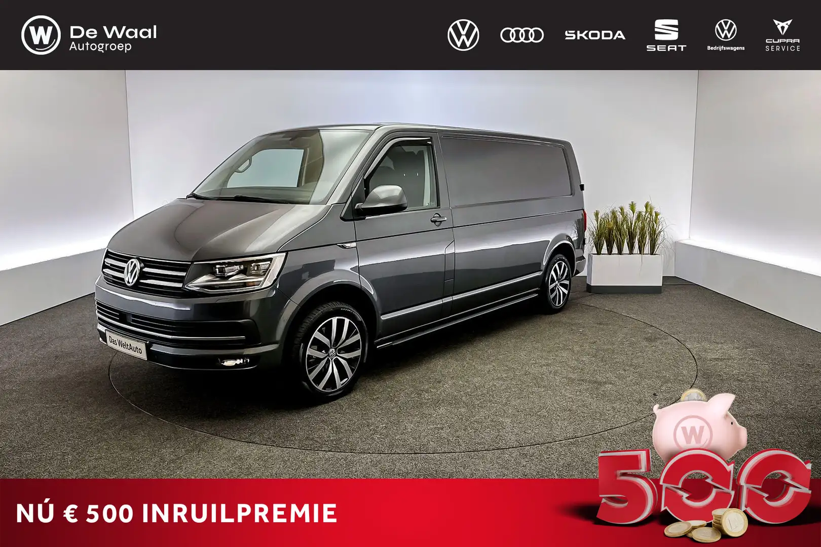 Volkswagen T6 Transporter 2.0 TDI 199pk DSG L2H1 4Motion Highline | Adaptive Gris - 1
