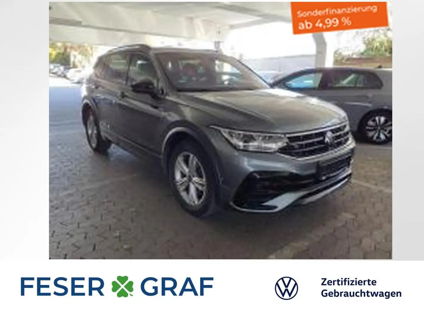 Volkswagen Tiguan Allspace R-Line 2.0 TDI 7-DSG 4MOTION AHK Grau - 1