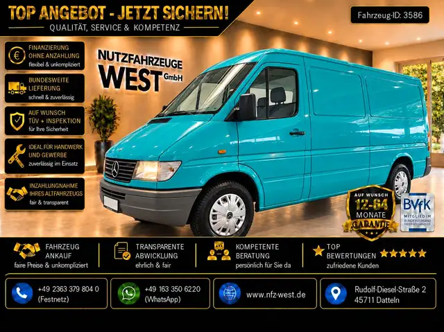 Mercedes-Benz Sprinter 312 D Flach+Lang*German Car*