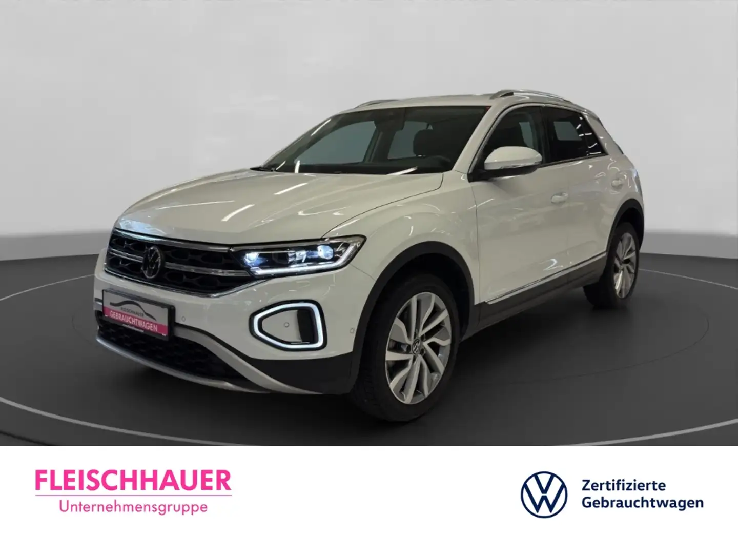 Volkswagen T-Roc Style 2.0 TDI Navi+LED+AHK+18''+Kamera+App-connect Weiß - 1