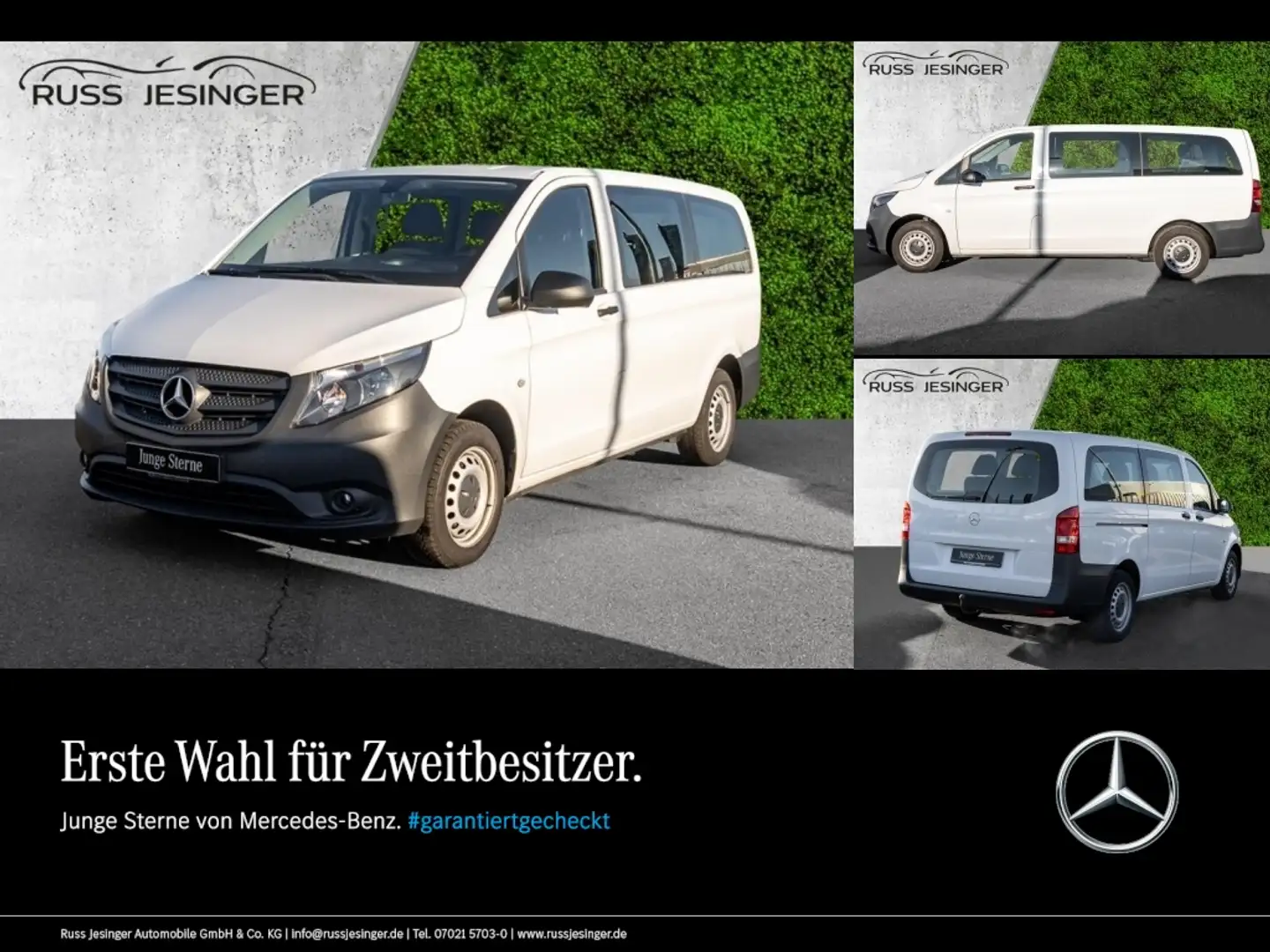 Mercedes-Benz Vito 114 CDI VTP/L *Klima*Navi*AHK*Tempomat* Blanco - 1