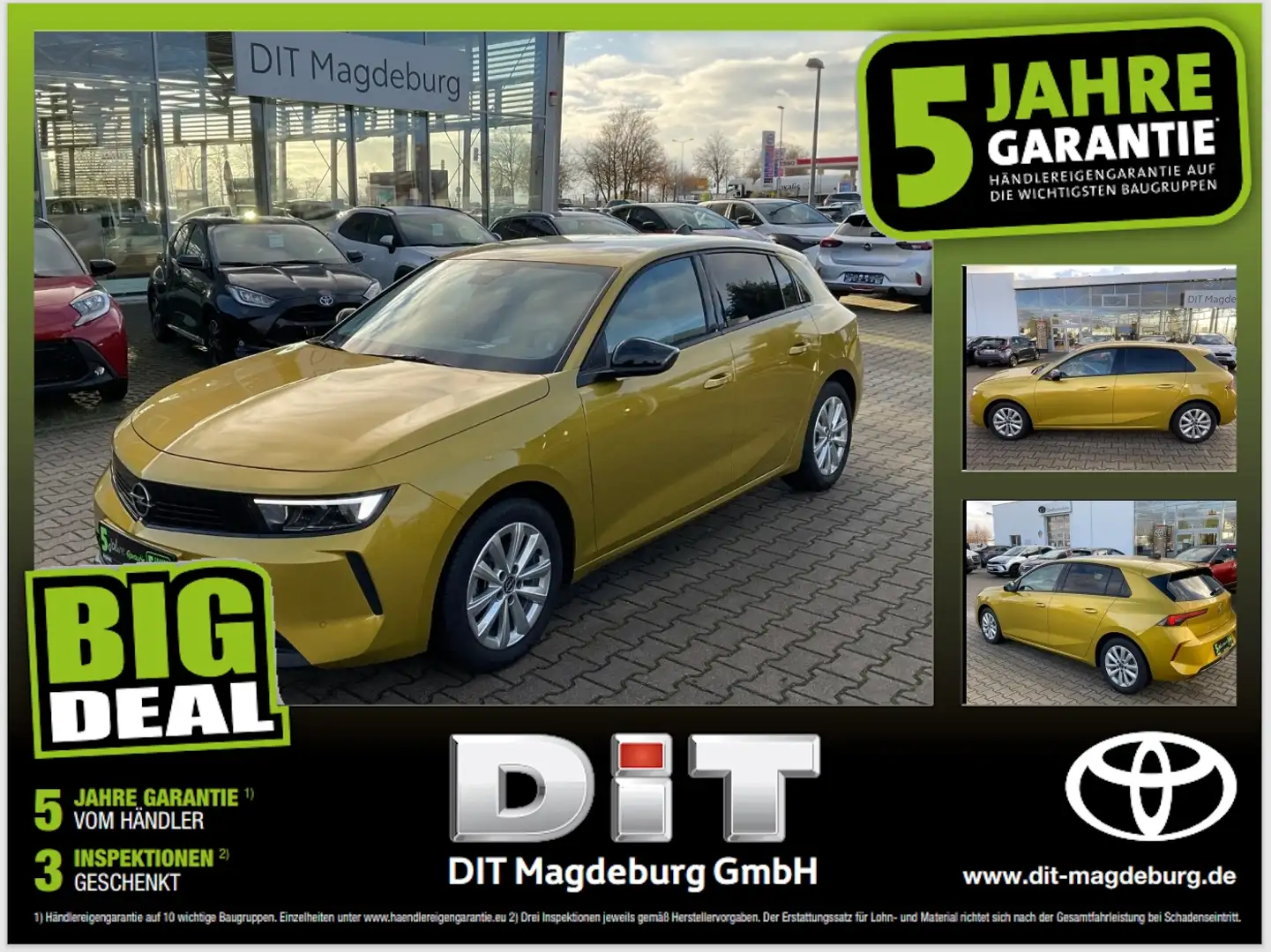 Opel Astra L 1.2 Turbo Elegance AHK+LED+Navi+2xKlima Gelb - 1